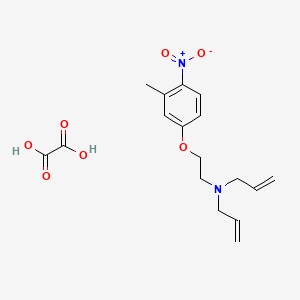 molecular formula C17H22N2O7 B4074486 N-allyl-N-[2-(3-methyl-4-nitrophenoxy)ethyl]-2-propen-1-amine oxalate 