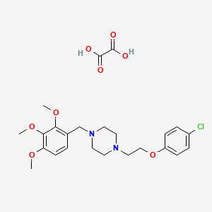 1-[2-(4-chlorophenoxy)ethyl]-4-(2,3,4-trimethoxybenzyl)piperazine oxalate