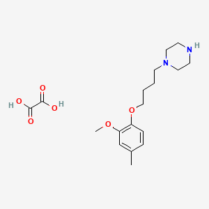 molecular formula C18H28N2O6 B4074494 1-[4-(2-methoxy-4-methylphenoxy)butyl]piperazine oxalate 