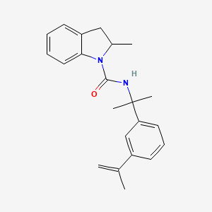 molecular formula C22H26N2O B4074501 N-[1-(3-isopropenylphenyl)-1-methylethyl]-2-methyl-1-indolinecarboxamide 