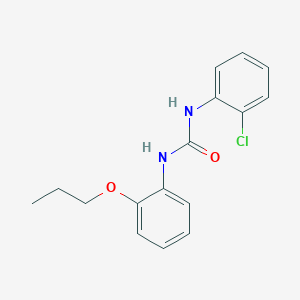 molecular formula C16H17ClN2O2 B4074512 N-(2-chlorophenyl)-N'-(2-propoxyphenyl)urea 