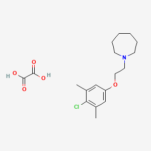 1-[2-(4-chloro-3,5-dimethylphenoxy)ethyl]azepane oxalate