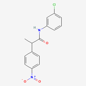 N-(3-chlorophenyl)-2-(4-nitrophenyl)propanamide