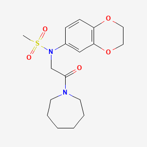 N-(2-Azepan-1-yl-2-oxo-ethyl)-N-(2,3-dihydro-benzo[1,4]dioxin-6-yl)-methanesulfonamide