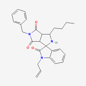 1-allyl-5'-benzyl-3'-butyl-3a',6a'-dihydro-2'H-spiro[indole-3,1'-pyrrolo[3,4-c]pyrrole]-2,4',6'(1H,3'H,5'H)-trione