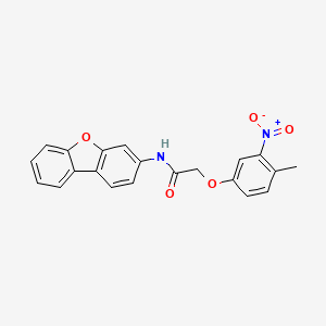 molecular formula C21H16N2O5 B4074585 N-dibenzo[b,d]furan-3-yl-2-(4-methyl-3-nitrophenoxy)acetamide 