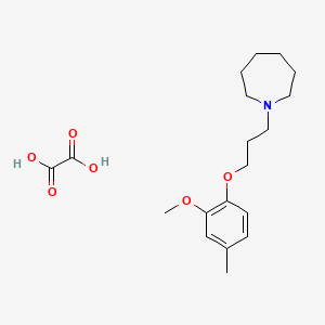 molecular formula C19H29NO6 B4074586 1-[3-(2-methoxy-4-methylphenoxy)propyl]azepane oxalate 