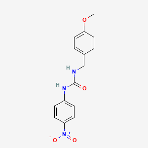 molecular formula C15H15N3O4 B4074600 N-(4-methoxybenzyl)-N'-(4-nitrophenyl)urea 