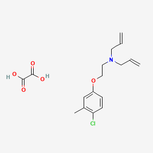 molecular formula C17H22ClNO5 B4074609 N-allyl-N-[2-(4-chloro-3-methylphenoxy)ethyl]-2-propen-1-amine oxalate 