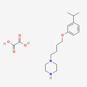 molecular formula C19H30N2O5 B4074631 1-[4-(3-isopropylphenoxy)butyl]piperazine oxalate 