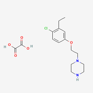 1-[2-(4-chloro-3-ethylphenoxy)ethyl]piperazine oxalate