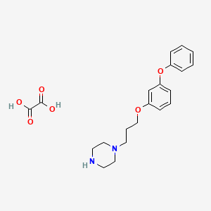 molecular formula C21H26N2O6 B4074654 1-[3-(3-phenoxyphenoxy)propyl]piperazine oxalate 