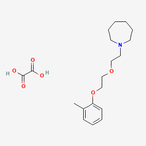 molecular formula C19H29NO6 B4074722 1-{2-[2-(2-methylphenoxy)ethoxy]ethyl}azepane oxalate 