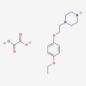 molecular formula C16H24N2O6 B4074727 1-[2-(4-ethoxyphenoxy)ethyl]piperazine oxalate 