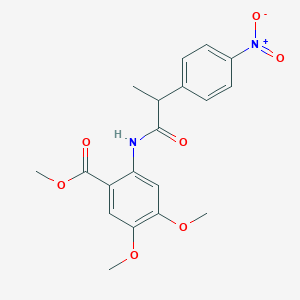 methyl 4,5-dimethoxy-2-{[2-(4-nitrophenyl)propanoyl]amino}benzoate