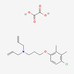 molecular formula C19H26ClNO5 B4074762 N-allyl-N-[3-(4-chloro-2,3-dimethylphenoxy)propyl]-2-propen-1-amine oxalate 