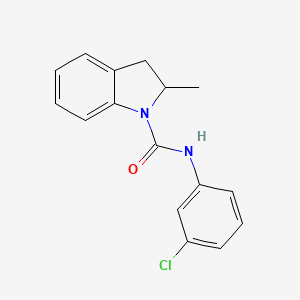 N-(3-chlorophenyl)-2-methyl-1-indolinecarboxamide