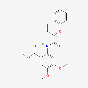 methyl 4,5-dimethoxy-2-[(2-phenoxybutanoyl)amino]benzoate