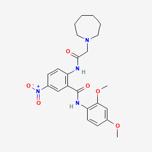 2-[(1-azepanylacetyl)amino]-N-(2,4-dimethoxyphenyl)-5-nitrobenzamide