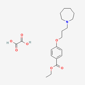 molecular formula C20H29NO7 B4074783 ethyl 4-[3-(1-azepanyl)propoxy]benzoate oxalate 