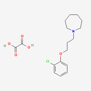 molecular formula C17H24ClNO5 B4074812 1-[3-(2-chlorophenoxy)propyl]azepane oxalate 