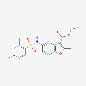 Ethyl 5-{[(2,4-dimethylphenyl)sulfonyl]amino}-2-methyl-1-benzofuran-3-carboxylate