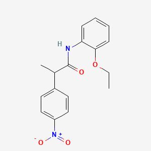 molecular formula C17H18N2O4 B4074862 N-(2-ethoxyphenyl)-2-(4-nitrophenyl)propanamide 