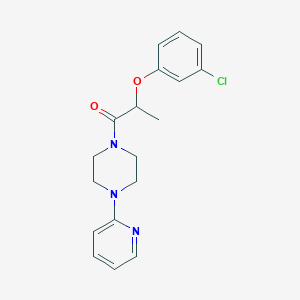 1-[2-(3-chlorophenoxy)propanoyl]-4-(2-pyridinyl)piperazine