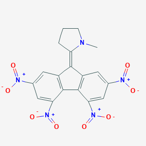 molecular formula C18H13N5O8 B407489 1-methyl-2-(2,4,5,7-tetranitro-9H-fluoren-9-ylidene)pyrrolidine CAS No. 307941-74-8