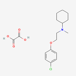 molecular formula C17H24ClNO5 B4074897 N-[2-(4-chlorophenoxy)ethyl]-N-methylcyclohexanamine oxalate 