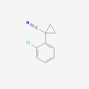 molecular formula C10H8ClN B040749 1-(2-Chlorophenyl)cyclopropanecarbonitrile CAS No. 122143-18-4