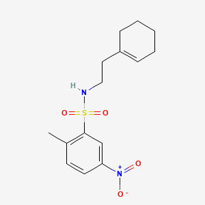 N-[2-(1-cyclohexen-1-yl)ethyl]-2-methyl-5-nitrobenzenesulfonamide