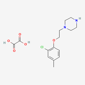 molecular formula C15H21ClN2O5 B4074951 1-[2-(2-chloro-4-methylphenoxy)ethyl]piperazine oxalate 