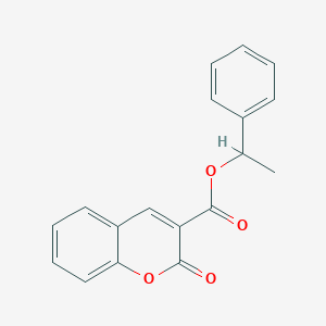 molecular formula C18H14O4 B4074982 1-phenylethyl 2-oxo-2H-chromene-3-carboxylate 