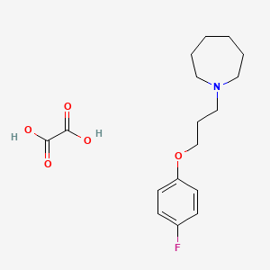 molecular formula C17H24FNO5 B4074989 1-[3-(4-fluorophenoxy)propyl]azepane oxalate 