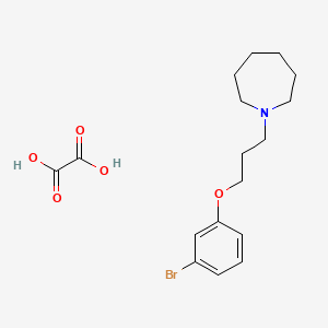 molecular formula C17H24BrNO5 B4075007 1-[3-(3-bromophenoxy)propyl]azepane oxalate 