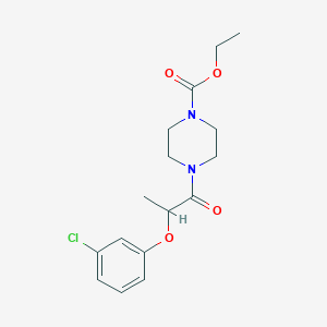 ethyl 4-[2-(3-chlorophenoxy)propanoyl]-1-piperazinecarboxylate