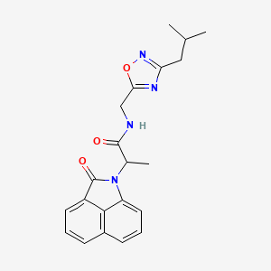 N-[(3-isobutyl-1,2,4-oxadiazol-5-yl)methyl]-2-(2-oxobenzo[cd]indol-1(2H)-yl)propanamide