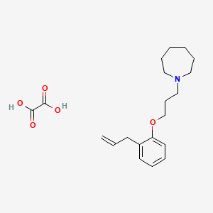 molecular formula C20H29NO5 B4075035 1-[3-(2-allylphenoxy)propyl]azepane oxalate 