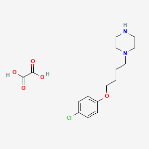 molecular formula C16H23ClN2O5 B4075067 1-[4-(4-chlorophenoxy)butyl]piperazine oxalate 