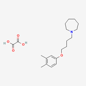 molecular formula C20H31NO5 B4075105 1-[4-(3,4-dimethylphenoxy)butyl]azepane oxalate 