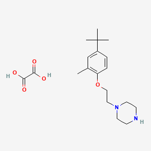 molecular formula C19H30N2O5 B4075107 1-[2-(4-tert-butyl-2-methylphenoxy)ethyl]piperazine oxalate 