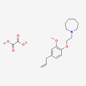 molecular formula C20H29NO6 B4075110 1-[2-(4-allyl-2-methoxyphenoxy)ethyl]azepane oxalate 