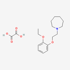 molecular formula C18H27NO6 B4075127 1-[2-(2-ethoxyphenoxy)ethyl]azepane oxalate 
