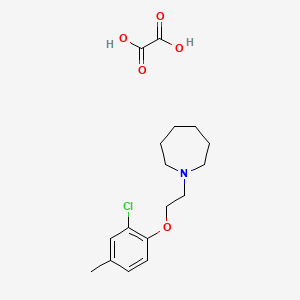molecular formula C17H24ClNO5 B4075154 1-[2-(2-chloro-4-methylphenoxy)ethyl]azepane oxalate 