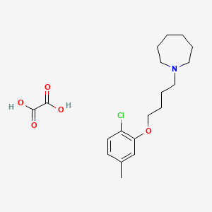 molecular formula C19H28ClNO5 B4075178 1-[4-(2-chloro-5-methylphenoxy)butyl]azepane oxalate 