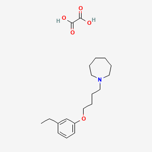 molecular formula C20H31NO5 B4075184 1-[4-(3-ethylphenoxy)butyl]azepane oxalate 