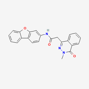 molecular formula C23H17N3O3 B4075205 N-dibenzo[b,d]furan-3-yl-2-(3-methyl-4-oxo-3,4-dihydro-1-phthalazinyl)acetamide 