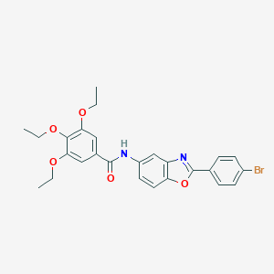 N-[2-(4-bromophenyl)-1,3-benzoxazol-5-yl]-3,4,5-triethoxybenzamide