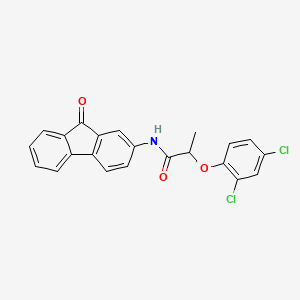 2-(2,4-dichlorophenoxy)-N-(9-oxo-9H-fluoren-2-yl)propanamide